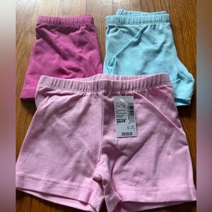 The Children's Place Pink, Blue, and Purple Shorts Set
